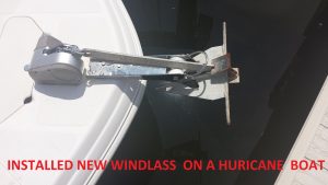 INSTALLED NEW WINDLASS ON A HURICANE BOAT