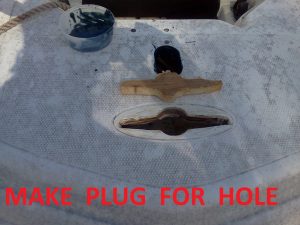 MAKE PLUG FOR HOLE