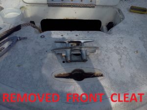 REMOVED FRONT CLEAT